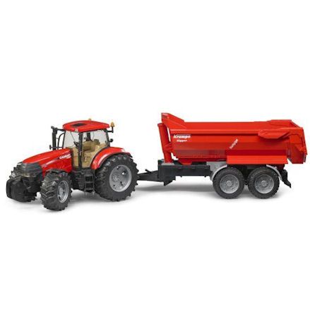 klok temperen Sociale wetenschappen Bruder 03099: Case IH Puma CVX 230 Tractor with Krampe Kipper, 1:16 Scale -  Toy Farmers